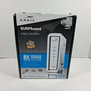 Arris SURFboard SB6141 DOCSIS 3.0 Cable Modem White‎ 343 Mbps 8x4 Channels